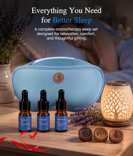 MUSICOZY Aromatherapy Sleep Mask Essential Oil Diffuser 3D Blackout Design - Image 2