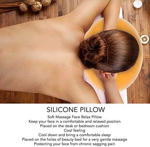 Dioche Silicone Face Cushion for Massage Table, Gel Face Pad, Soft Massage Face Relax Pillow, Silicone SPA Beauty Salon Skin Care Head Cushion Pad - Image 3