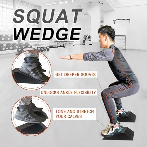 UNMERA Squat Wedge Block Non Slip for Heel Elevated Squats, 2PCS - Image 5