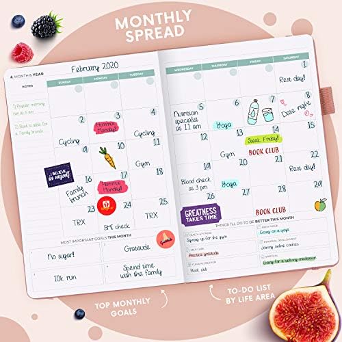 Clever Fox Wellness Planner & Food Journal for Weight Loss, A5 Rose Gold - Image 5