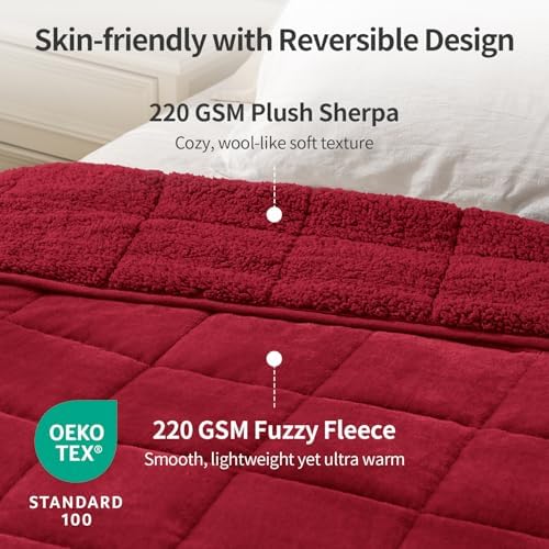 Uttermara Weighted Blankets for Adults Queen Size, 15lbs 60x80 inches - Image 2