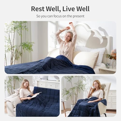 Uttermara Minky Weighted Blanket for Adults, 80x87 Inches 20lbs King Size - Image 4