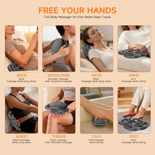 12 Head Massage Gun Deep Tissue,Electric Back Muscle Percussion Massager - Image 5