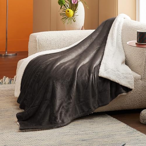 Bedsure GentleSoft Sherpa Fleece Throw Blanket for Couch, Non-Heated, Thick and Warm Throw for Women and Men, Soft Fuzzy Plush Blanket for Winter, Brown, 50x60 Inches - Image 3