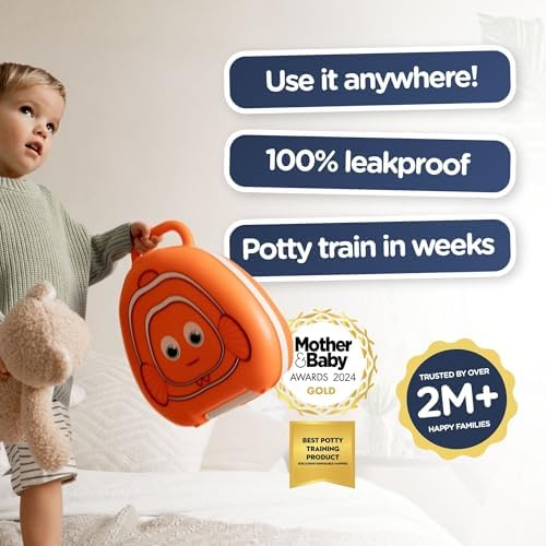 My Carry Potty - Clownfish Travel Potty, Award-Winning Portable Toddler Toilet Seat for Kids to Take Everywhere - Image 5