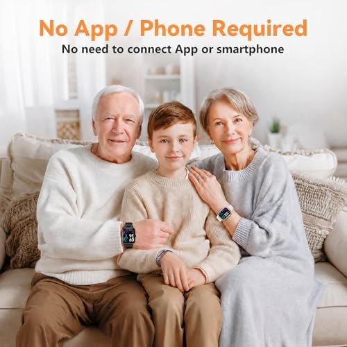Senior Friendly Fitness Tracker, No App No Phone Required, 1.83'' Display - Image 2