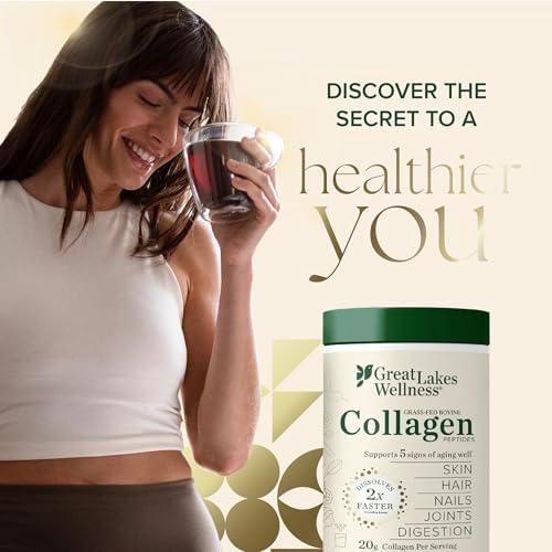 Great Lakes Wellness Collagen Peptides Powder, Unflavored, 20 Stick Packs - Image 4