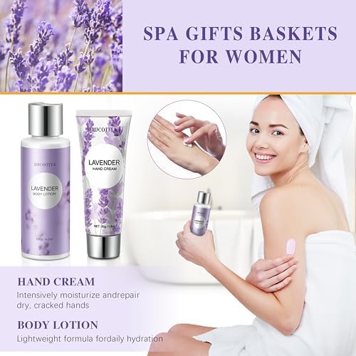 Gifts for Women, 9pc Lavender Bath and Body Gifts Set - Image 5