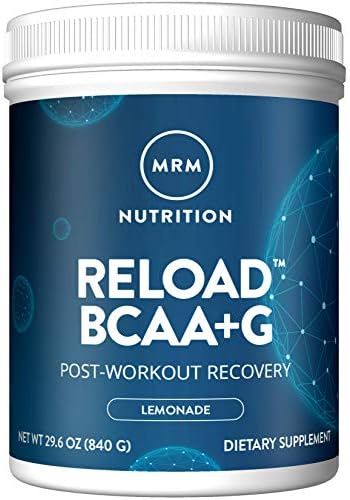 MRM BCAA+G RELOAD Post-Workout Recovery – Lemon, 840g - 60 Servings Per Container by MRM