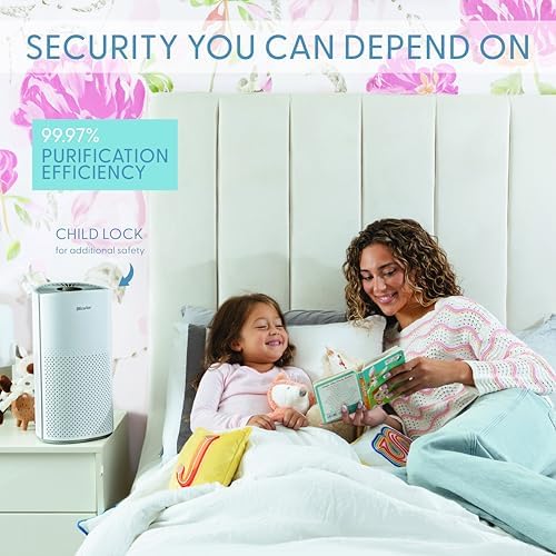 Air Purifier for Home Large Room Pets Up to 1800 Ft² - Smart WiFi & Voice Control True HEPA Air Purifier For Home Bedroom and Office, Smoke, Dust, Pet Dander, Pollen, Sleep Mode - Kery Plus - Image 4