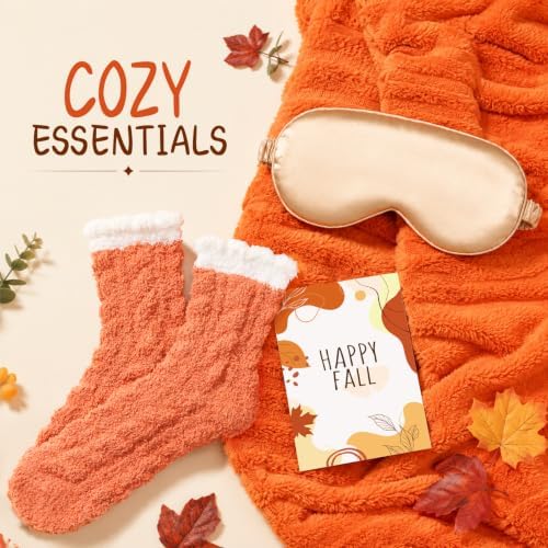 Fall Gifts Basket for Women, Orange Spa Gift Set Get Well Soon Care Package - Image 6