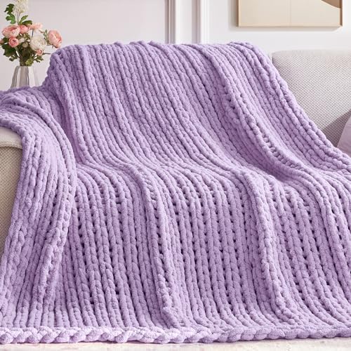 Negwoo Chunky Knit Throw Blanket, Knitted Throw Chenille Yarn, 80"*90" by Unknown