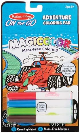 Melissa & Doug On The Go Magicolor Coloring Pad: Adventure - 18 Coloring Pages and 4 Markers by Unknown