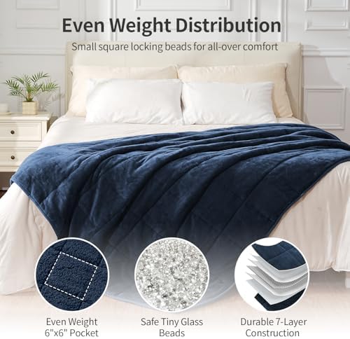 Uttermara Weighted Blankets for Adults Full Size, 12lbs 48x72 inches - Image 6
