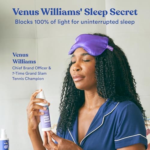 ASUTRA Silk Eye Pillow for Sleep, Purple - Filled w/Lavender (One Size) - Image 2