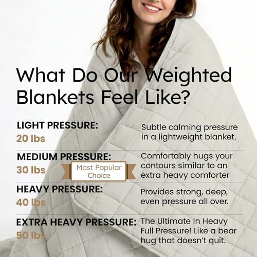HomeSmart Weighted Blanket King Size 40lb, Ultra Soft Fabric, Heavy Blanket - Image 6