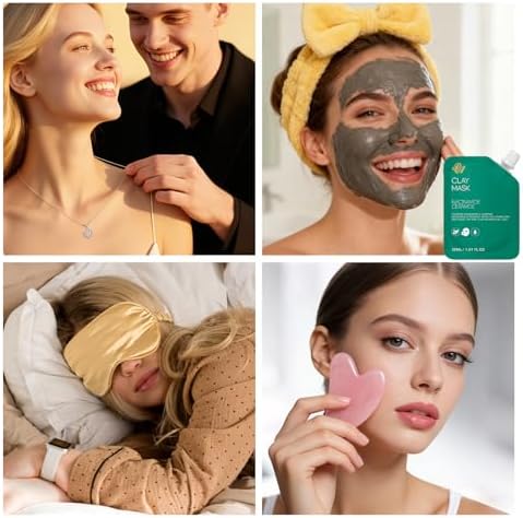 25 Pcs Mother's Day Gift, Eucalyptus Bath & Body Gift Set for Women, Hydrating Skin Care Set, Spa & Self Care Gift, Cosmetic Bag, Necklace, Christmas, Birthday, Anniversary, Mom, Wife - Image 5