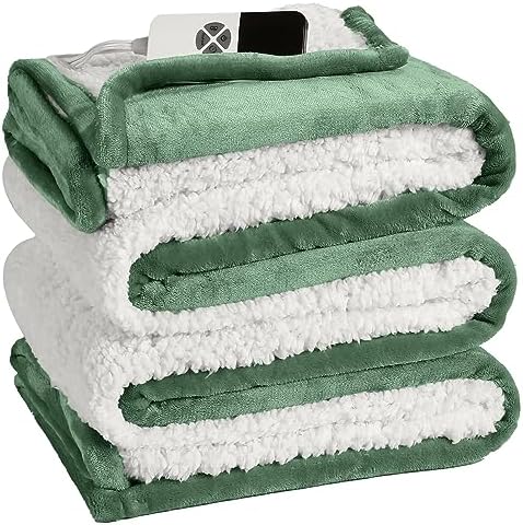 ESTINGO Heated Blanket Full Size, Full Electric Blanket with 6 Heating Levels & 1-10 Hours Adjustable Timer, Fast Heating Blanket with Full Body Warming, Overheating Protection, 72"x84", Hunter Green - Image 6