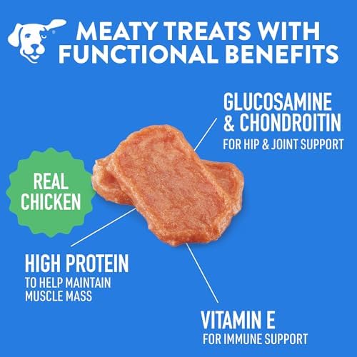 DOGSWELL Hip & Joint Mini Jerky Dog Treats, Chicken Breast, 4 oz. Pouch - Image 4