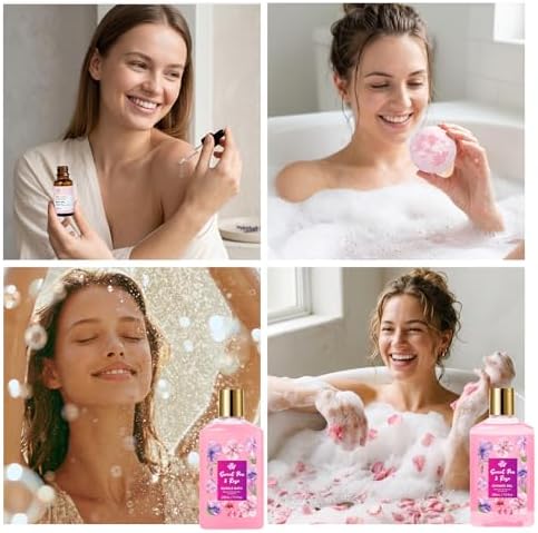 Gifts for Women, 32 Pcs Rose Bath and Body Gifts Basket Set for Women - Image 6