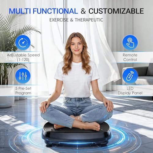 Homesy Vibration Plate Exercise Machine Shake Plate for Lymphatic Drainage - Image 5