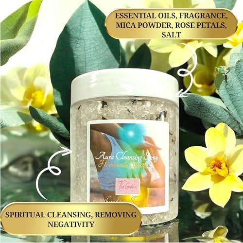 Aura Cleansing Bath Salts – Dead Sea Salt Bath Soak for Spiritual Cleansing, Energy Balance & Ritual Use 12oz - Image 2