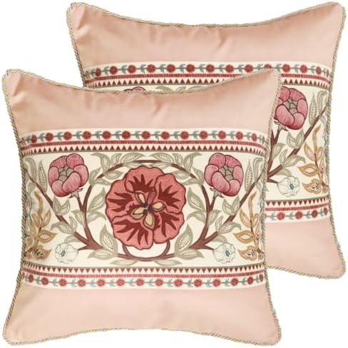 patdrea Vintage Velvet Throw Pillow Cover,Set of 2,22"x22"-Kulom C by patdrea