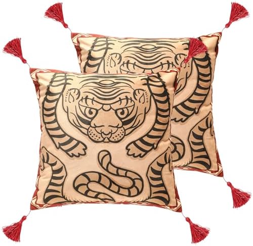 patdrea Designer Velvet Throw Pillow Cover,Set of 2,18"x18"-ClarenceB by patdrea