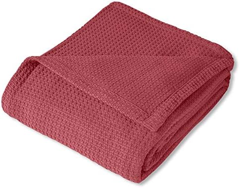 Sweet Home Collection 100% Fine Cotton Blanket Luxurious Weave Stylish Design Soft and Comfortable All Season Warmth, Full/Queen, Burgundy Red (Pack of 6) - Image 2