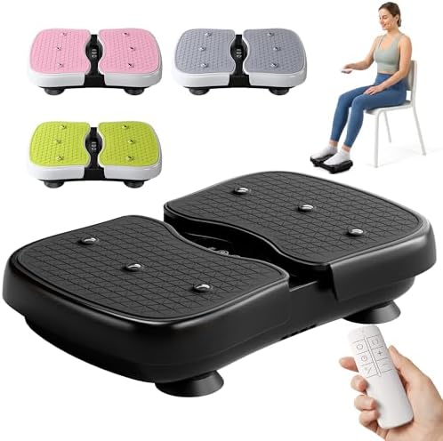 RYGEO Mini Foot Massager Classic, Leg Waist Workout Vibrating Plate High-Frequency Vibrating Massager, Buttocks Muscle Stiffness Relief, Fast Relief from Neuropathy, Improves Blood Circulation by RYGEO