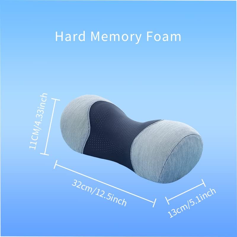 Bespilow Cervical Neck Traction Pillow for Pain Relief - 30 Min Daily Stretcher & Relaxer - Dual-Layer Memory Foam Neck Roll for Back Sleeping - Small Orthopedic Bolster with Cooling Cover - Image 6