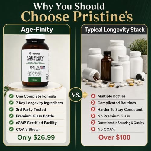 PRISTINE'S Age Finity NAD+ NR Mitochondrial Cellular Support Capsules - Image 7