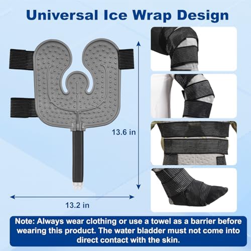Longice Universal Ice Therapy Unit,Cold Therapy Unit with Programmable Timer,Cold Therapy System,Ice Therapy Machine for Shoulder,Knee,Foot (Black) - Image 6