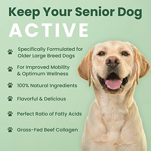 Veterinary Naturals Hemp & Hips Joint Supplement for Dogs/Supports Relief from Hip and Joint Pain in Large, Aging Dogs (Regular, Beef & Bacon) - Image 6