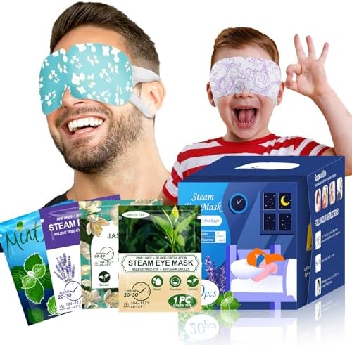 20-Pack Steam Eye Masks for Dry Eyes, Self Heating Warm Compress, 4 Flavors by ProCIV
