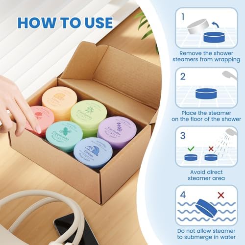 SeasonBliss Shower Steamers 30 PCS with 6 Scents, Shower Bombs for Women - Image 6