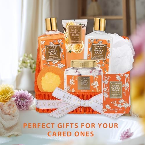 7Pcs Spa Gifts, Birthday Gifts, Perfect Vanilla Spa Gift Baskets for Women - Image 6