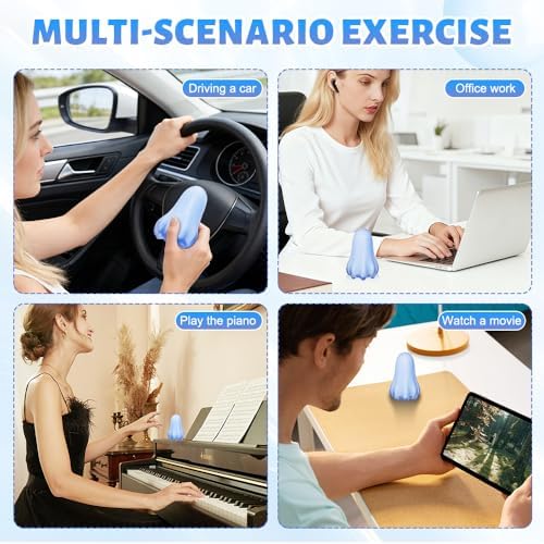 rozonii Mini Handheld Electric Massager, Ultra-Soft Squeeze Vibrating Massage Ball with 10 Modes, Waterproof Cordless TMJ Finger & Hand Massager for Stress Relief and Relaxation - Image 6