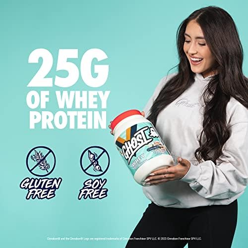 GHOST Whey Protein Powder, Cinnabon - 2LB, 25G of Protein - Image 3
