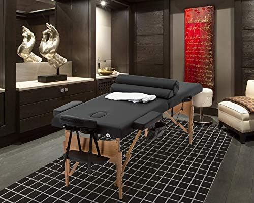 BestMassage Table Massage Bed Spa Bed 73 Inch Heigh Adjustable 2 Folding Portable Massage Table W/ Carry Case Salon Bed - Image 2
