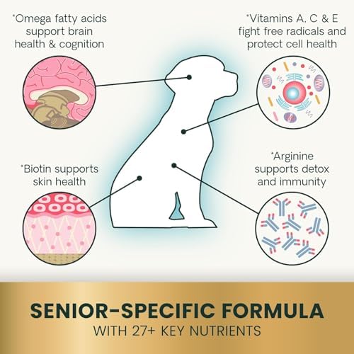 VetriScience Senior 27+ Multivitamin for Senior Dogs, Veggie, 60 Count - Image 4