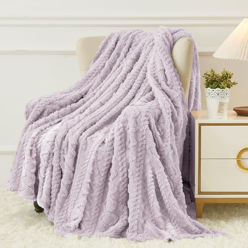 Aganear Fleece Throw Blanket for Couch Sofa 50"x60" Purple by Aganear