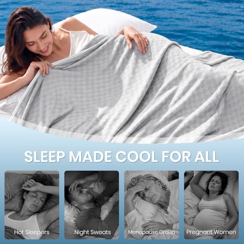 Topcee Cooling Blanket 60"x90" for Hot Sleepers Summer Cold Blanket - Image 4