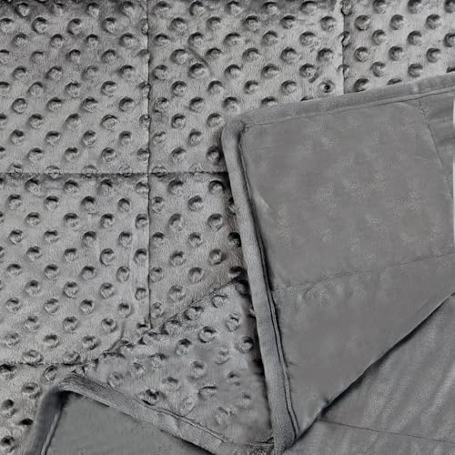 ALANSMA Reversible Weighted Blanket for All Season, Luxury Velvet, Warm and Cool, Adult 15Lb Grey Weighted Blanket, Enjoy Sleeping Anywhere(Grey,60"x80" 15lbs) - Image 4