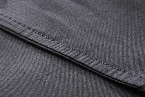 F.Y.Dreams Weighted Blanket Duvet Cover 60x80 inches with 8 Ties,Zipper on Long Side/100% Cotton, Dark Grey/Just Duvet Cover - Image 5