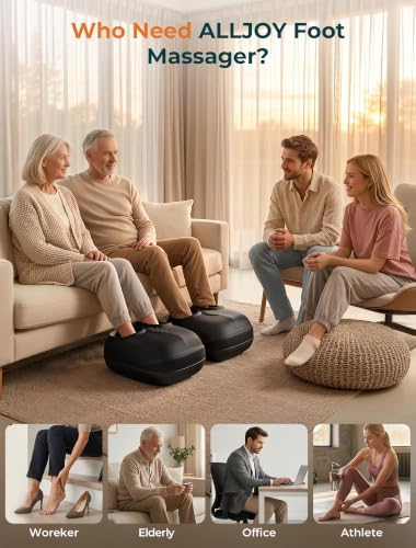 ALLJOY Foot Massager with Heat,Birthday Gifts for Women,3-Zone Foot Machine - Image 7