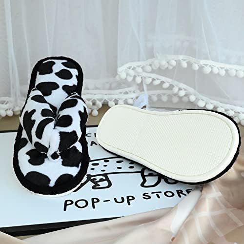Onmygogo Indoor Slippers for Women Open Toe with Memory Foam, Soft Faux Fur Nonslip House Slippers - Image 5