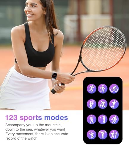 EarlySincere Smart Watch for Men Women with Bluetooth Call,1.9'' HD Full Touch Screen Fitness Watch, Smartwatch with IP67 Waterproof with Blood Pressure Sleep Monitor for Android and iOS - Image 6
