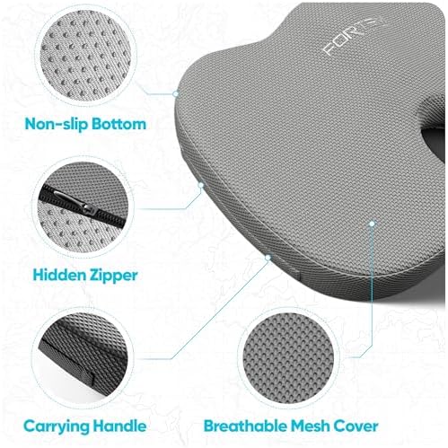 FORTEM Seat Cushion & Lumbar Support for Office Chair, Wheelchair, Car - Image 4