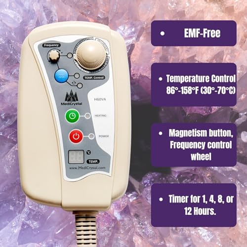 MediCrystal Infrared Heating Bio Stimulation Mat - Professional 72"L x 32"W - Natural Amethyst & Tourmaline Crystals - Adjustable Temperature 86-158° (30-70°C) - Negative Ions - FDA Reg Manufacturer - Image 7